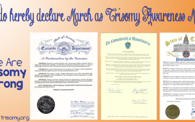 Trisomy Awareness Month Proclamations 2022