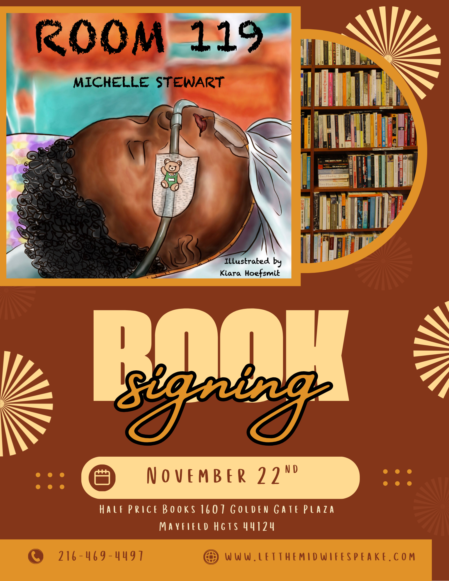 Room 119 - Michelle Stewart Room 119 book cover by Michelle Stewart — the true story of baby Adaeze, born with Trisomy 13