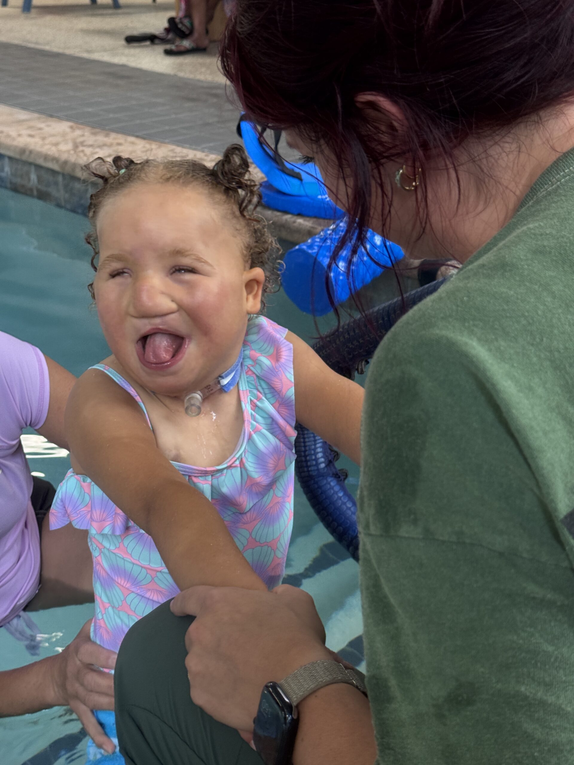 Izzy Farmer swimming