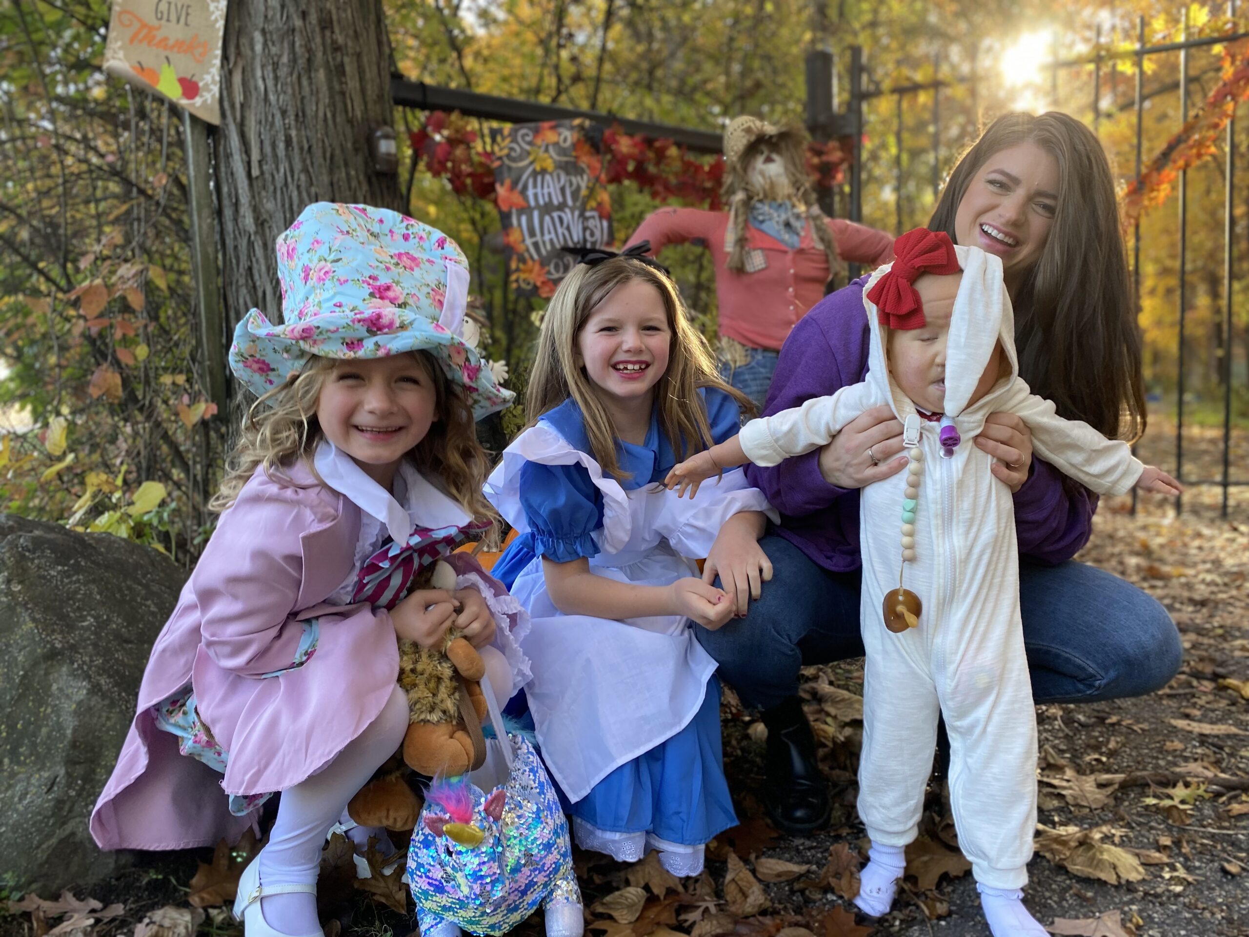 Izzy Farmer dressed up for Halloween