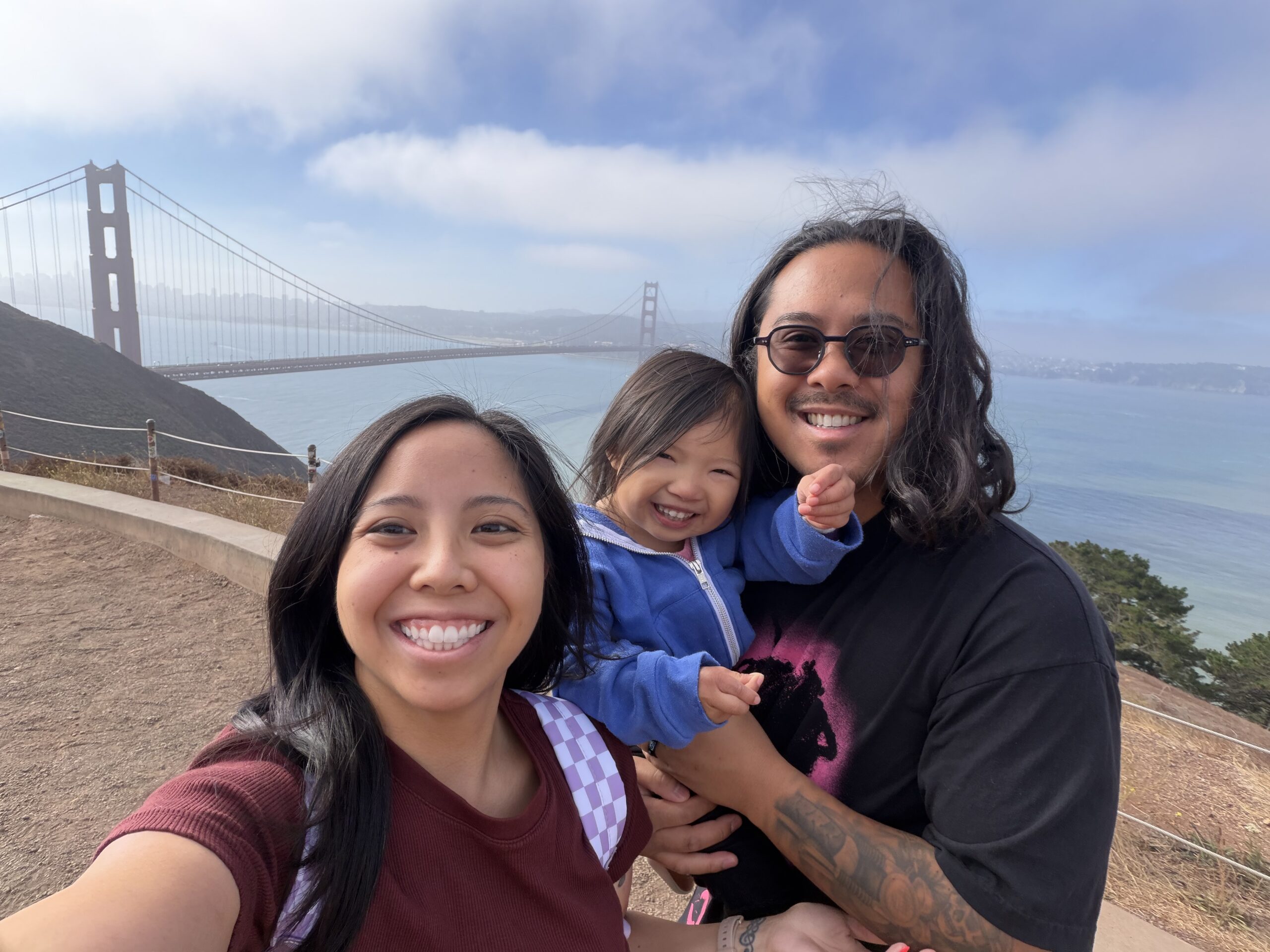 Ashley and Alex Sibal with their daughter Aliana, who has Trisomy 9q