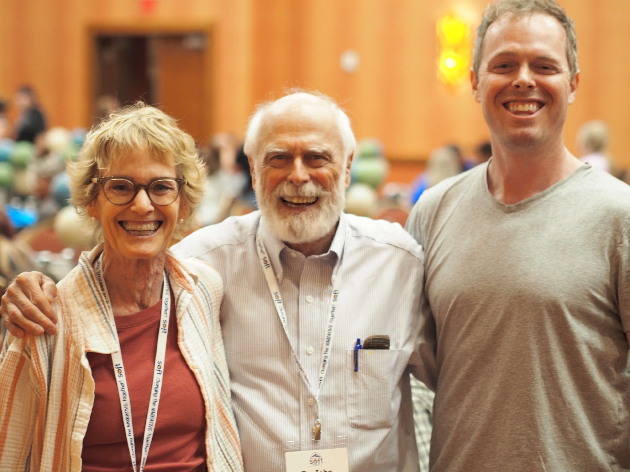 Dr. John Carey and Leslie Carey with their son Patrick — SOFT co-founder and longtime medical advisor with his family
