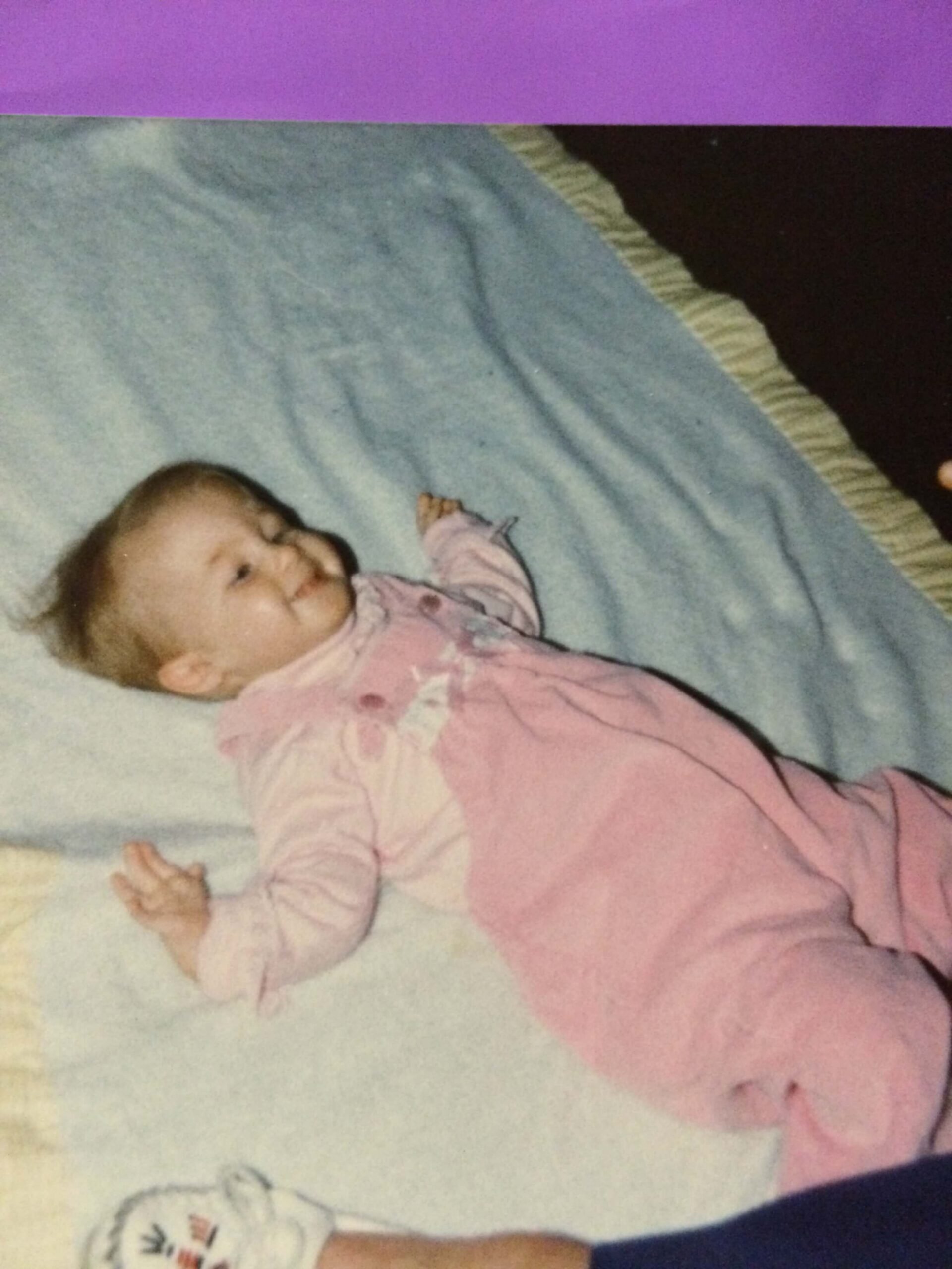 Stacy VanHerreweghe Trisomy 18 with brother Andy VanHerreweghe family photo